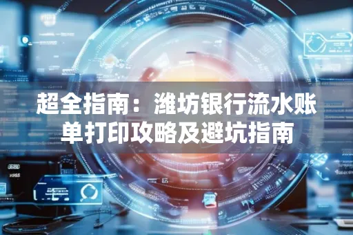 超全指南:潍坊银行流水账单打印攻略及避坑指南