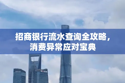 招商银行流水查询全攻略,消费异常应对宝典