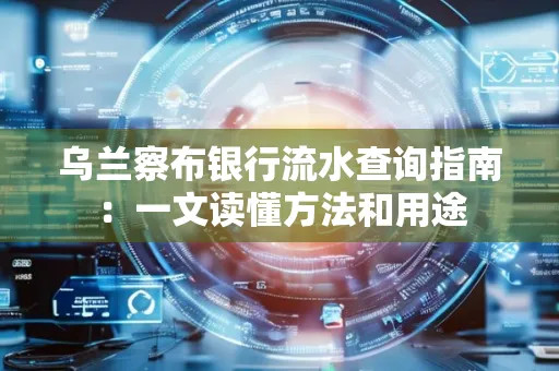 乌兰察布银行流水查询指南:一文读懂方法和用途