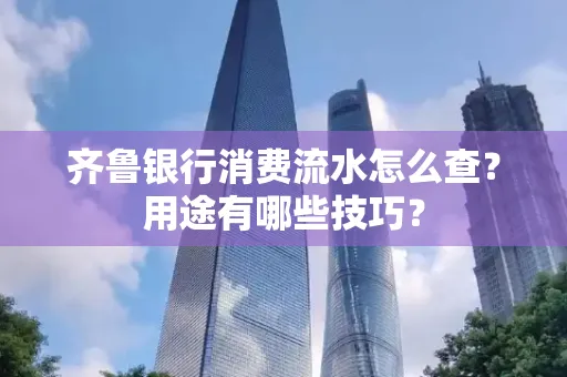 齐鲁银行消费流水怎么查?用途有哪些技巧?