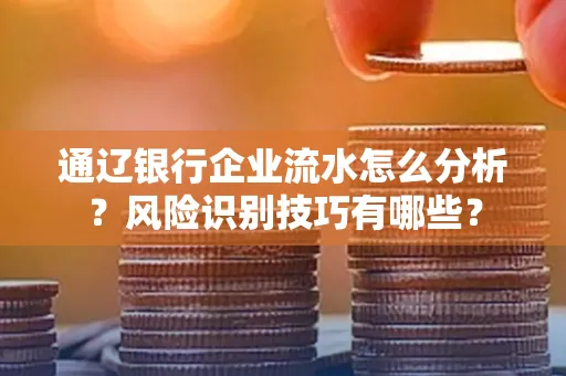 通辽银行企业流水怎么分析?风险识别技巧有哪些?