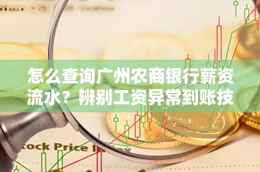 怎么查询广州农商银行薪资流水?辨别工资异常到账技巧?