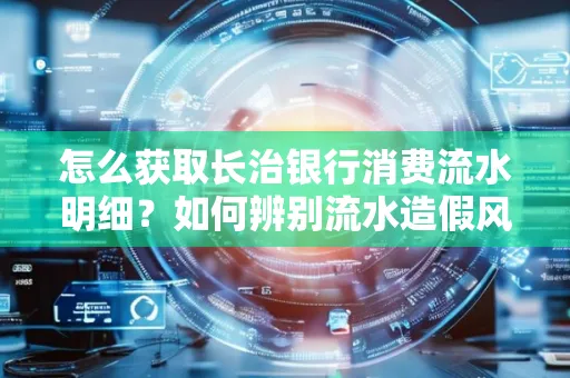 怎么获取长治银行消费流水明细?如何辨别流水造假风险?