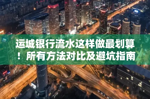 运城银行流水这样做最划算!所有方法对比及避坑指南