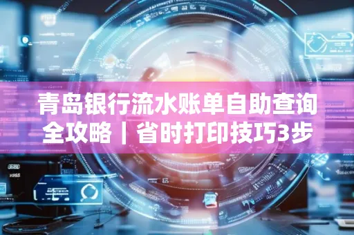 青岛银行流水账单自助查询全攻略|省时打印技巧3步搞定
