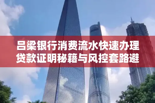 吕梁银行消费流水快速办理贷款证明秘籍与风控套路避坑指南