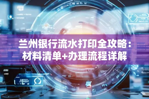 兰州银行流水打印全攻略:材料清单+办理流程详解