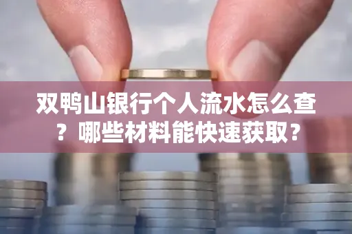 双鸭山银行个人流水怎么查?哪些材料能快速获取?