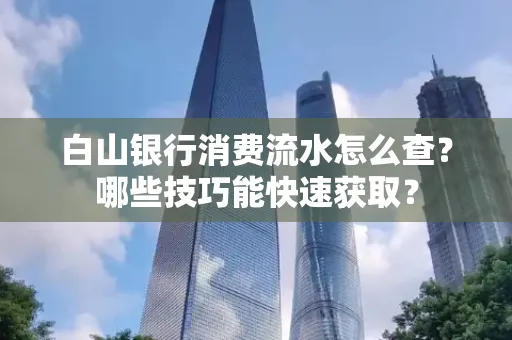 白山银行消费流水怎么查?哪些技巧能快速获取?