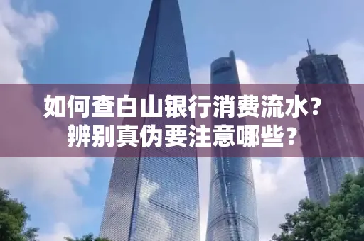 如何查白山银行消费流水?辨别真伪要注意哪些?