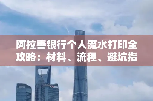 阿拉善银行个人流水打印全攻略:材料、流程、避坑指南一网打尽