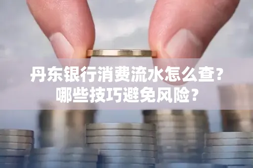 丹东银行消费流水怎么查?哪些技巧避免风险?