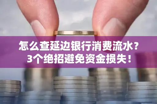 怎么查延边银行消费流水?3个绝招避免资金损失!