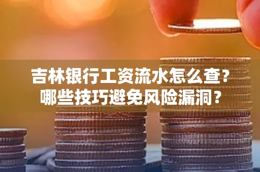 吉林银行工资流水怎么查?哪些技巧避免风险漏洞?