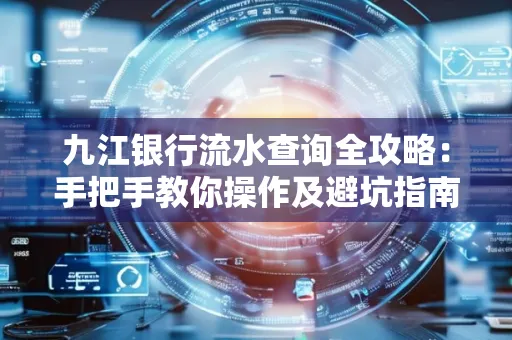 九江银行流水查询全攻略:手把手教你操作及避坑指南